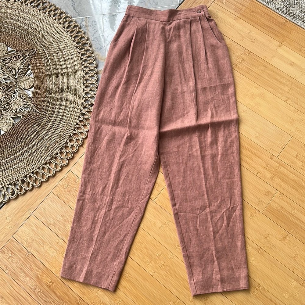 Melior linen trousers